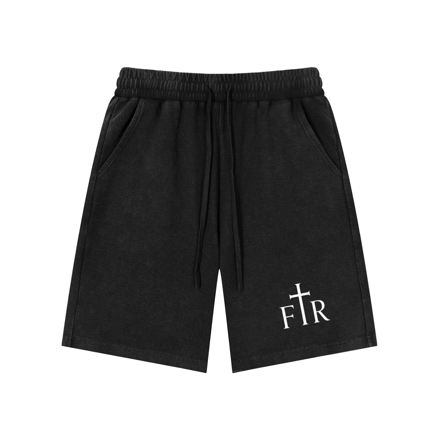 Mineral Wash Waffle Knit Shorts