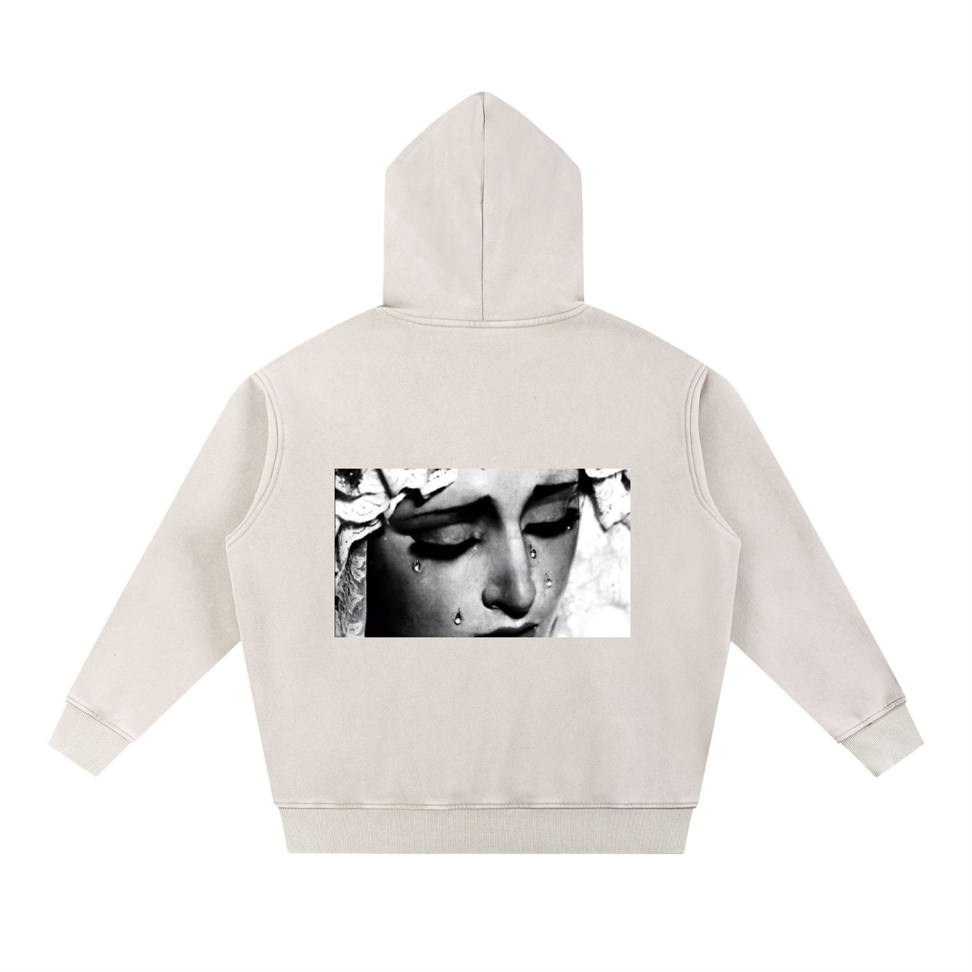 Snow Wash Fleece Oversize Hoodie